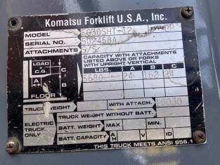 KOMATSU FG30SHT-12 HASZNÁLT TARGONCA